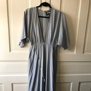 Reformation Lilac Midi Dress with Fabric Belt